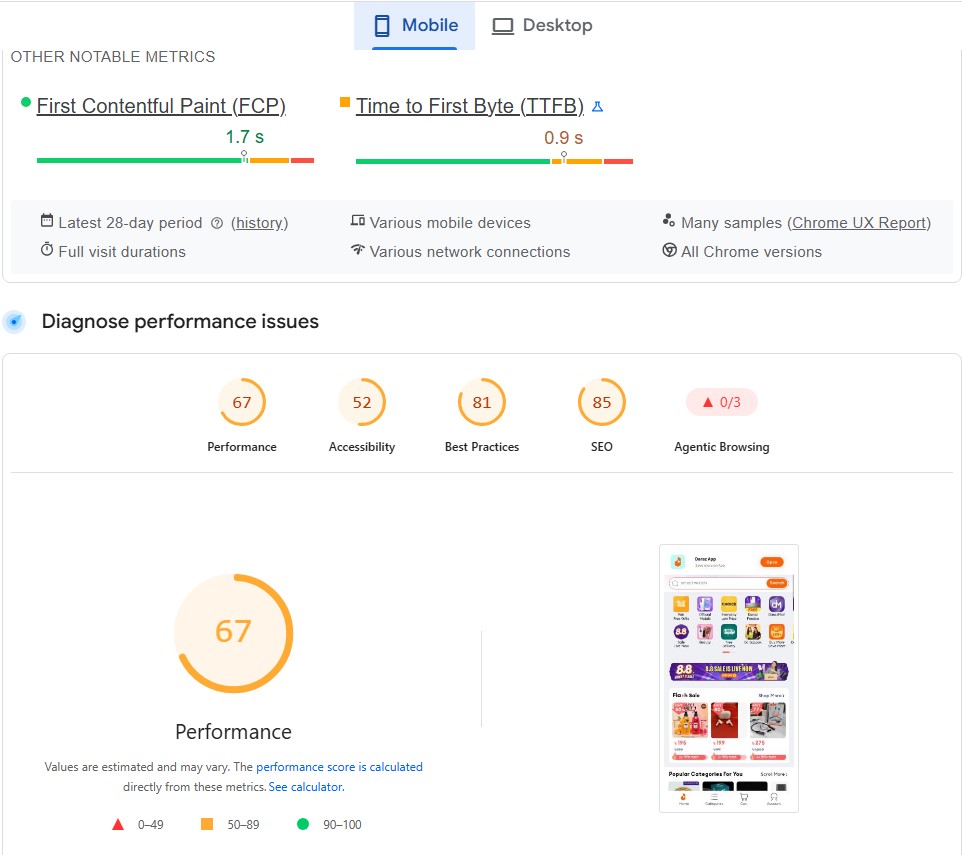 Page speed checker image 
